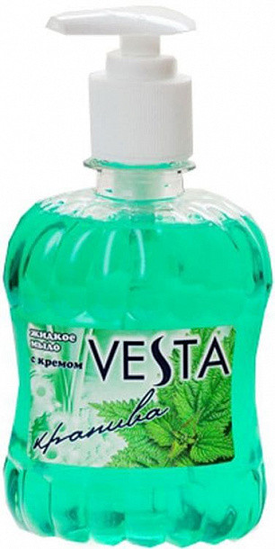 Жидкое мыло Vesta с доз. Крапива 315мл./15шт