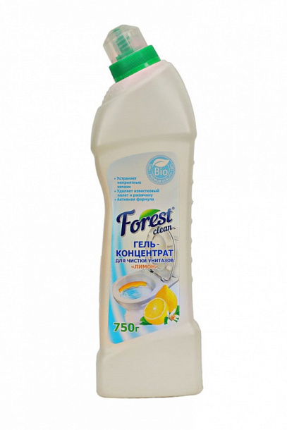 Гель д/чистки унитаза "Лимон" 750 мл Forest Clean /16/
