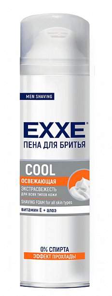 Пена для бритья "EXXE" COOL (освежающая) 200мл/12