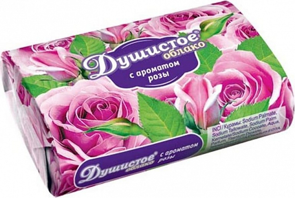 Мыло "Душистое облако" РОЗА 90 гр. кор. /63/ (НМЖК)