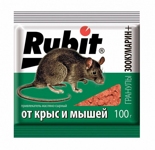 Рубит ЗООКУМАРИН+ гранулы 100г У (СЫРНЫЙ)  (1/50)