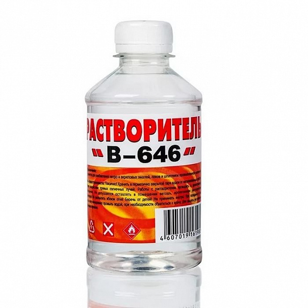 Растворитель "646" (0,25л), Вершина СПб 20шт/уп