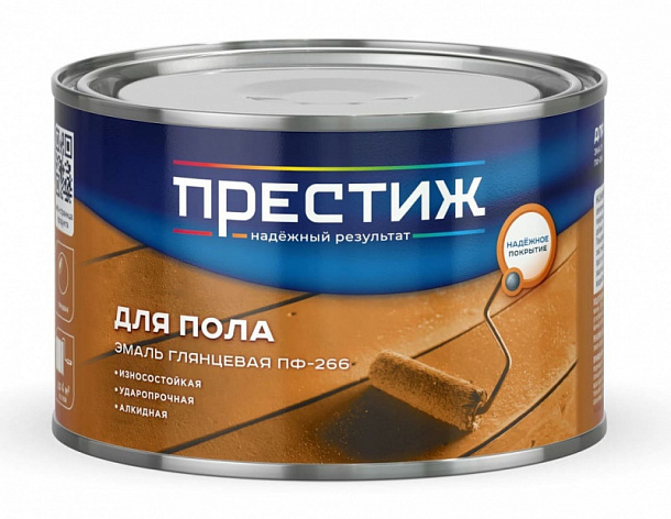 Эмаль ПФ-266 "Престиж"  желто-коричневая (0,4 кг) 28шт/уп