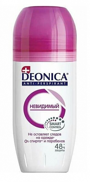 Дезод. муж.DEONICA РОЛИК Невидимый, 50 мл/6