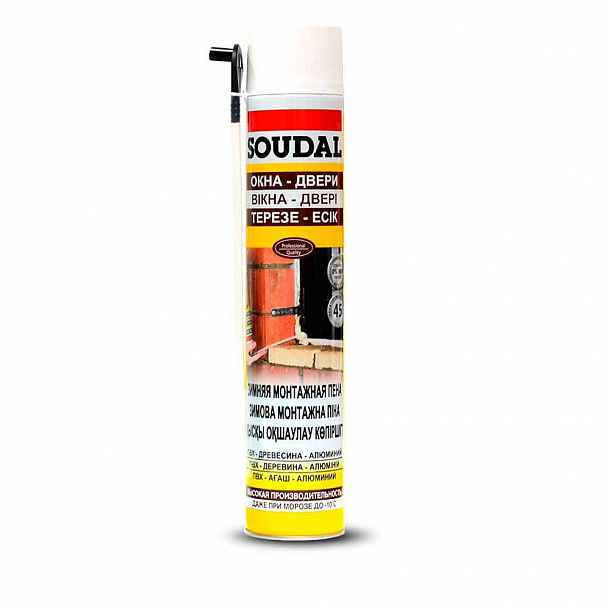 Пена SOUDAL  БЫТОВАЯ ЗИМА 750мл  12шт/упак