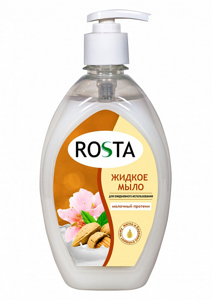 Мыло жидкое "ROSTA" 1300 мл. Молочный протеин /9/