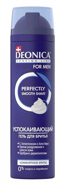 DEONICA FOR MEN Гель для бритья Комфортное бритье, 200 мл/6