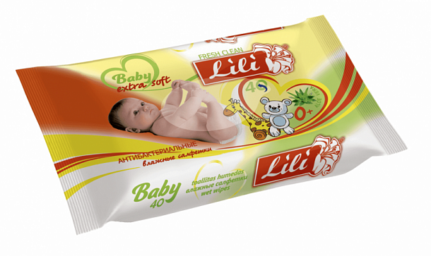 Салф.вл.40шт для детей с экс. алоэ вера/30/ТМ LILI 