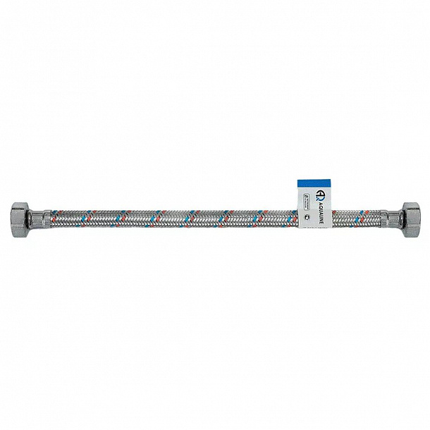 Подводка гибкая для воды 1/2" вн-нар 250 см, стальная гайка (AQUALINE 40/10)