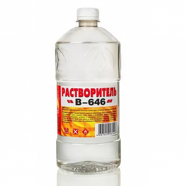Растворитель "646" (1л), Вершина СПб 12шт/уп