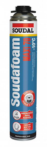 Пена SOUDAL  проф. МАКСИ 70л (870г) зимняя 12шт/упак