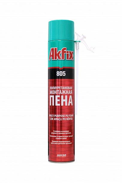 Akfix 805P Профессиональная Монтажная пена, 850 гр.(750 мл.) 1