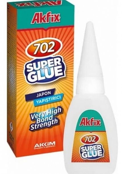 Клей AKFIX 702 цианокрилатный 25г 50шт/уп