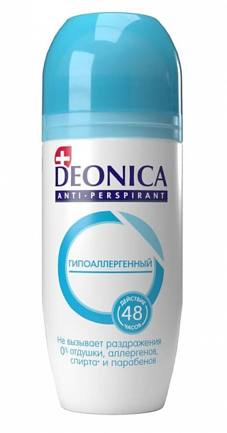 Дезод. женск.DEONICA РОЛИК Гипоаллергенный, 50 мл/6
