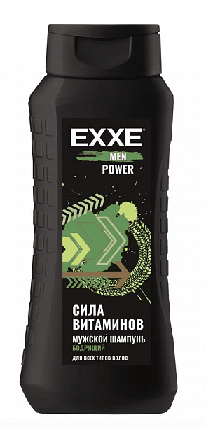 EXXE MEN Шампунь "Бодрящий"POWER,400 мл  /12